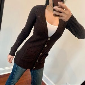 Abercrombie & Fitch Cardigans Spring Sweater Brown Small Women